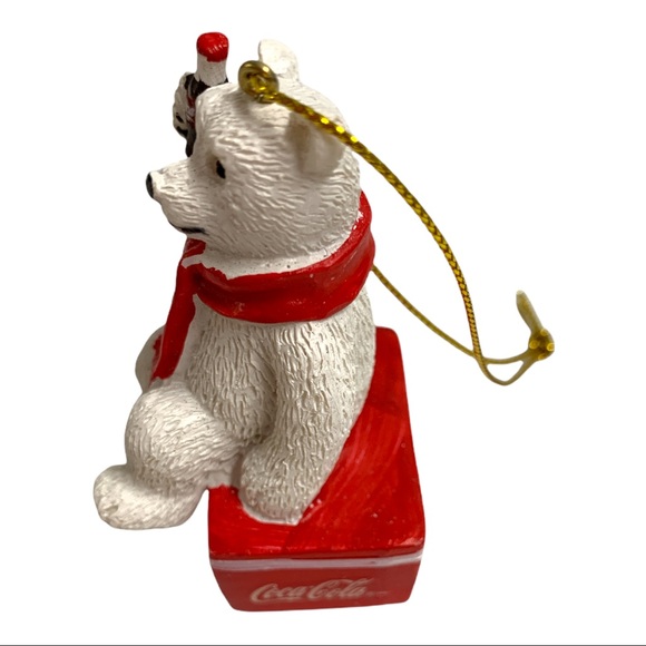Coca Cola Polar Bear Christmas Tree Ornament Coke Decoration In Original Box - Picture 3 of 7